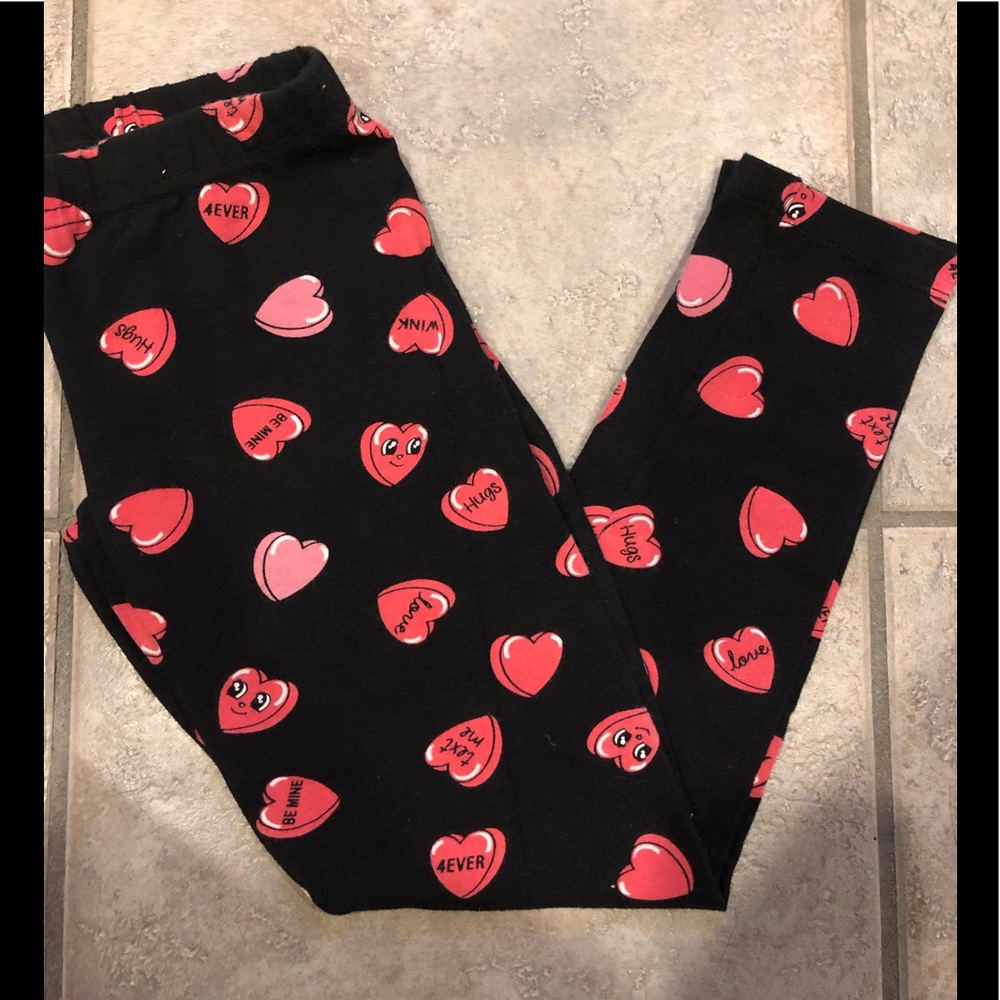 Girls Heart Leggings